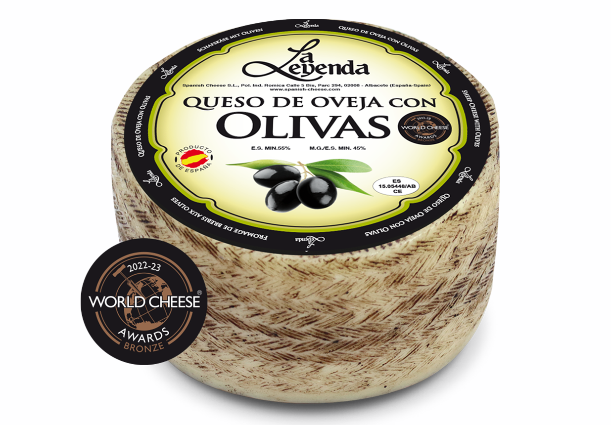 Sheep milk Cheese with Olives